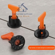 (51pcs) Tile Leveling System | Tile Laying Level Wedges Alignment Spacers Locator Spacers Plier Floo