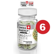 (ส่งฟรี) Swiss Energy CALCIVIT + K2 แคลเซียม+K2 จำนวน 6 กระปุก