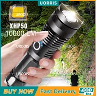 Paket lengakap Senter LED Tactical 100000 Lumens Xhp 50 Lampu Berburu Senter Paling Kuat Kualitas Ca