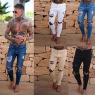 Jeans European season low-rise ripped jeans jeans