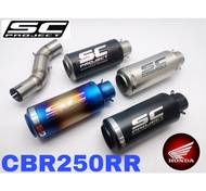 🔥 SC Project Exhaust 🏍 Honda CBR250RR 2020 🏍 Slip on Piping Muffler Stainless Steel CBR 250 RR CBR250 RR CBR 250RR Motor Accessories Motorcycle Accessories Exhaust Pipe EMS000/001/002/ETC035🔥