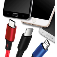 Braided 3-in-1 Data Cable Fast Charging 3-in-1 Charging Cable