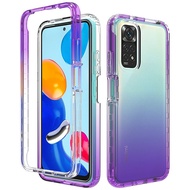 Redmi Note 11 Pro Plus 5G Crystal Case Hard Gradient Back Shell for Xiaomi Redmi Note 11S Case Note11 S 11Pro Shockproof Cover