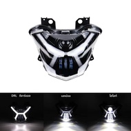 LEDไฟหน้ารถจักรยานยนต์ด้านหน้าสําหรับKawasaki Z650 Versys-X300 KLE300 2017-2021 สูง/ต่ําBeam DRLโคมไ