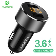 Floveme 5V/3.6A Dual USB Car Fast Charger For iPhone Samsung Xiaomi Fast Charger For Mobile Phone Un