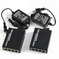 1G4E Gigabit Media Converter 4 RJ45 1พอร์ต SC ไฟเบอร์ออปติก20KM Media Converter โมดูลเดี่ยว Ethernet