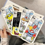 WC43 SpongeBob SquarePants Casing for hp Plating VIVO Y200e Y01 Z1 V40 Y33 Y53S Y51S Y200 Y19S Y51A 