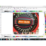 MESIN Pro-quip machine sticker 11x3.5cm