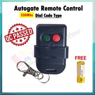 AutoGate Door Remote Control SMC5326 330MHz Auto Gate Wireless Remote