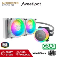 Cooler Master MasterLiquid ML240 White Edition Illusion ARGB CPU Liquid Cooler AIO with Addressable 