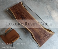 Epoxy Resin River Table Walnut Log Solid Wood Large Board Table Tea Table Poplar Tea Table Simple Desk 02