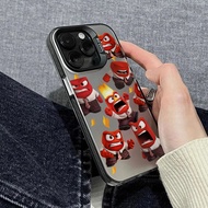 Movie Inside Out Cute Anger Casing for Apple Galaxy S26 S25 Edge S24 S23 S22 S21 S20 FE Ultra Plus 5