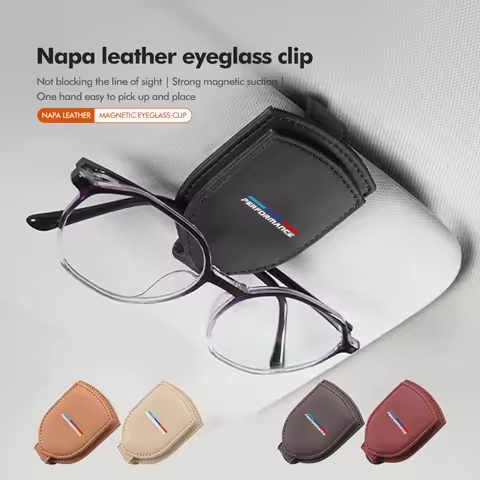 For BMW Car Glasses Holder Sun Visor Sunglasses Clip Card Accessories 1 3 5 Series X1 X3 X4 X5 X7 G2