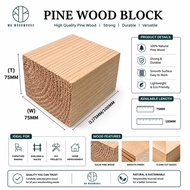 Pine Wood Block 75MM X 75MM