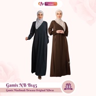 Teenage Women's Dress Plain Brown & Navy Nibras NB B145