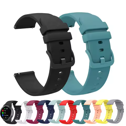 Silicone 18 20 22mm Watchband For Garmin Forerunner 265 265S 255S 255 Vivoactive 3 4 Strap Wristband