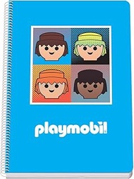 DOHE - Notebook Squared - Folio Size (21.5 x 31 cm), Spiral Bound, 80 Sheets of 90 g/m², Squared, 4 