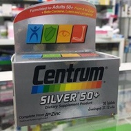 Centrum SILVER 50+ A to Zinc + Beta-Carotene Lutien 30เม็ด