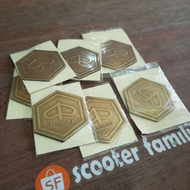 Emblem emblim logo hidung vespa super sprint kuningan