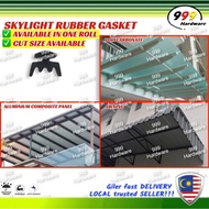 999 SKYLIGHT GASKET RUBBER [153 MTR 1ROLL] / RUBBER SEAL STRIP / GETAH ATAP / BUMBUNG / AWNING / ACP / POLYCARBONATE