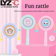 LYZRC Baby Toys 3 Months Old, Baby's Hand Drum Ringing Bell, Intellectual Wave Drum 0-1 Years Old