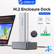 ORICO M.2 NVMe SATA SSD Enclosure Docking Station USB 3.2 Gen 2 10Gbps External Docking Base with lo
