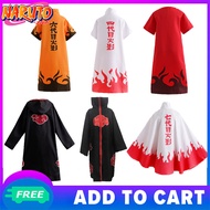 Anime Naruto Costume Akatsuki Cloak Uzumaki Uchiha Sasuke Halloween Cosplay Costumes for Adults Kids S-xxl