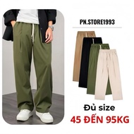 Quần Vải Ống Rộng Kaki Dù PN Store 1993 Nam Nữ Phong Cách Hàn Quốc Mềm Mát Thoải Mái