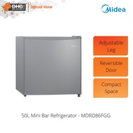 Midea 50L Mini Bar Refrigerator MDRD86FGG Reversible Door Direct Cooling LUSSO55BK Peti Ais Mini