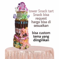 (SRDK) Snack tart/Snack tart isi uang/Snack/Tart*Tower Snack/Kue ultah