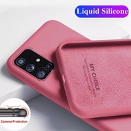 Samsung Galaxy A32 5G / A52 A72 4G 5G / A21s Fashion Ultra Thin Soft Silky Cover Liquid Silicone Phone Case
