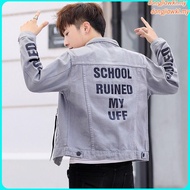 Ready Stock jaket jeans lelaki denim coat Spring and Autumn New Chinese Style Fashion Denim Jacket M