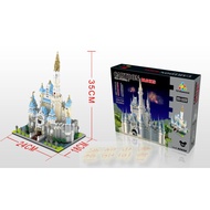 {Ready Stock In Taiwan} Tokyo Disney Castle LEGO YZ Miniature Variety Creative Combination Educational Diamond Building Blocks