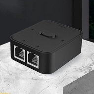 Doublebuy 2 Port RJ45 LAN CAT6  Switch Selector 1000Mbps 2 In 1 Out 1 In 2 Out Internal External  Sw