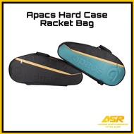 Apacs Hard Cover Dual Compartment Badminton Racket Bag / Beg Raket Badminton Apacs 3D Logo D2702-CY