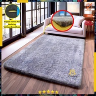 Soft rasfur fur carpet 150x100x4.5cm non-slip | Aesthetic carpet|Luxury carpet
