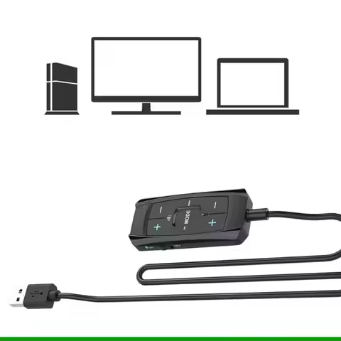 U55C USB Auditory Sound Card Adapter 7.1 Surround for PC Gaming Headsets Microphone