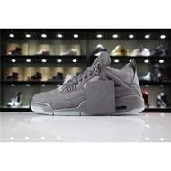 KAWS x Air Jordans 4 Cool Grey Sports Basketball Shoes 930155-003 E5L9