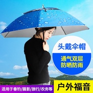 Topi Payung Memancing Kalis Angin Lapisan Dua Lapisan Terlaris Payung Dipasang Kepala Payung Perlind