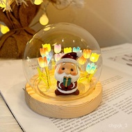 XY^Christmas Gift TulipdiySmall Night Lamp Decoration Girlfriends' Gift Children's Gift Christmas Eve Snowman Elk Decora
