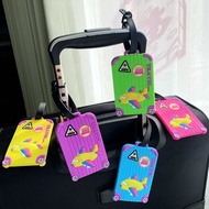 Luggage Tag Airport Boarding Tag Anti-Lost Luggage Pendant Bag Pendant Soft Rubber FW0M