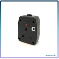 Unbreakable 13A Switch Socket Double Sided Rubber Base