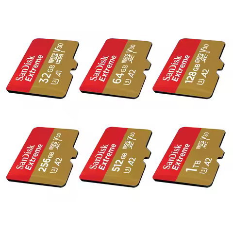 SanDisk Extreme 32GB microSDHC Memory Card 64GB 128G 256G 512GB 1TB microSDXC 4K UHD Full HD video U