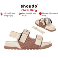 Giày Sandal Nam Nữ Shondo Platy 2 Thời Trang Êm Chân Màu Be Nâu PLA2595