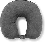 Travelon 2-in-1 Convertible Travel Pillow, Gray, 13 x 8.5 x 3.5, Gray, 13 x 8.5 x 3.5", 2-in-1 Convertible Travel Pillow, Gray