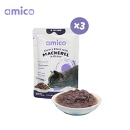 Amico Wet Cat Food Mackerel & Chicken in Gravy - All Breeds and Ages (85g x 3pcs)