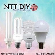 NTT DIY philips/osram/megaman/brikoz 10W/18W/23W E27 / B22 LED Globe Bulb [ Ready Stock ]