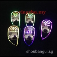 【In stock】Honda Toyota Perodua Proton Benz Nissan Automatic gear Manual transmission Touch Activated Multi-color Gear Shift Knob LED Light Car Logo Gear Shift Knob Lever 6AFD
