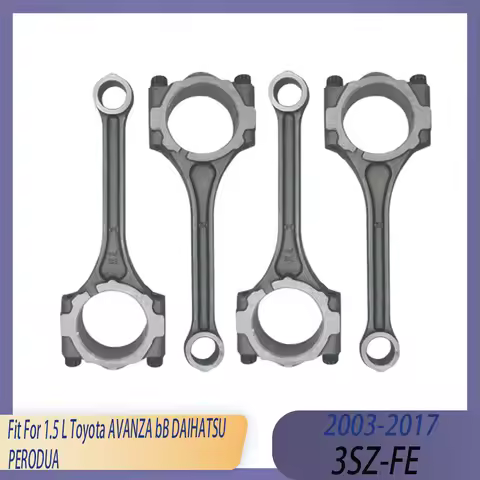 4pcs Engine Parts Connecting Rod Kit Fit 03-17 3SZ-VE 1.5 L L4 Gas For Toyota AVANZA bB DAIHATSU PER