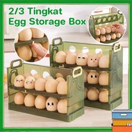 2/ 3 Tier Egg Storage Box Organizer Egg Storage Rack Egg Box Refrigerator